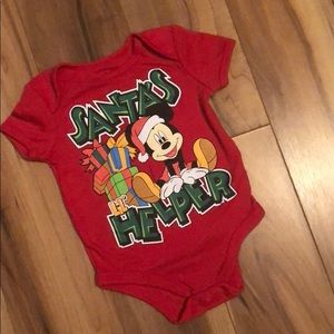 Disney Christmas onesie. 3-6m